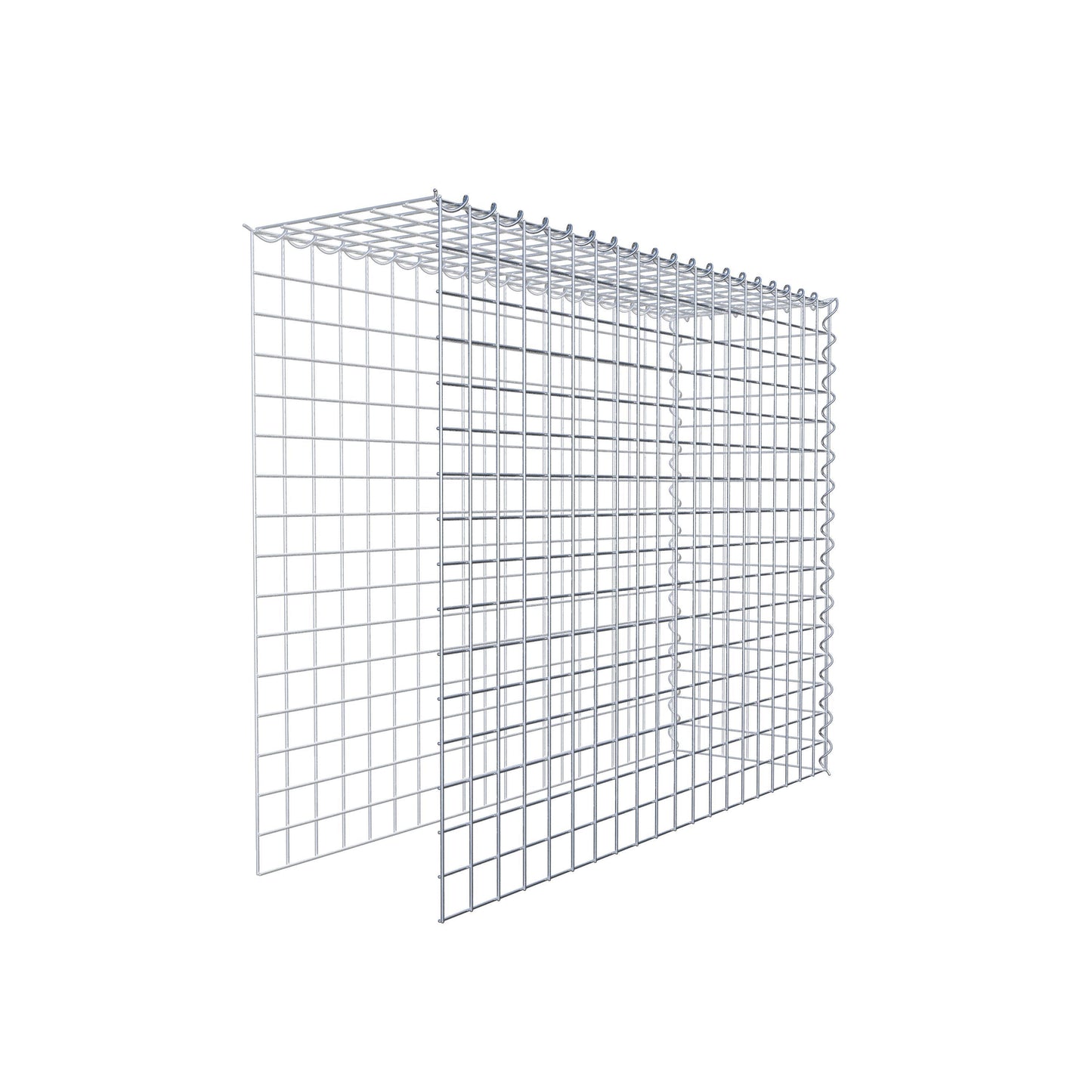 Gabião tipo 4 100 cm x 80 cm x 30 cm (C x A x P), malhagem 5 cm x 5 cm, espiral