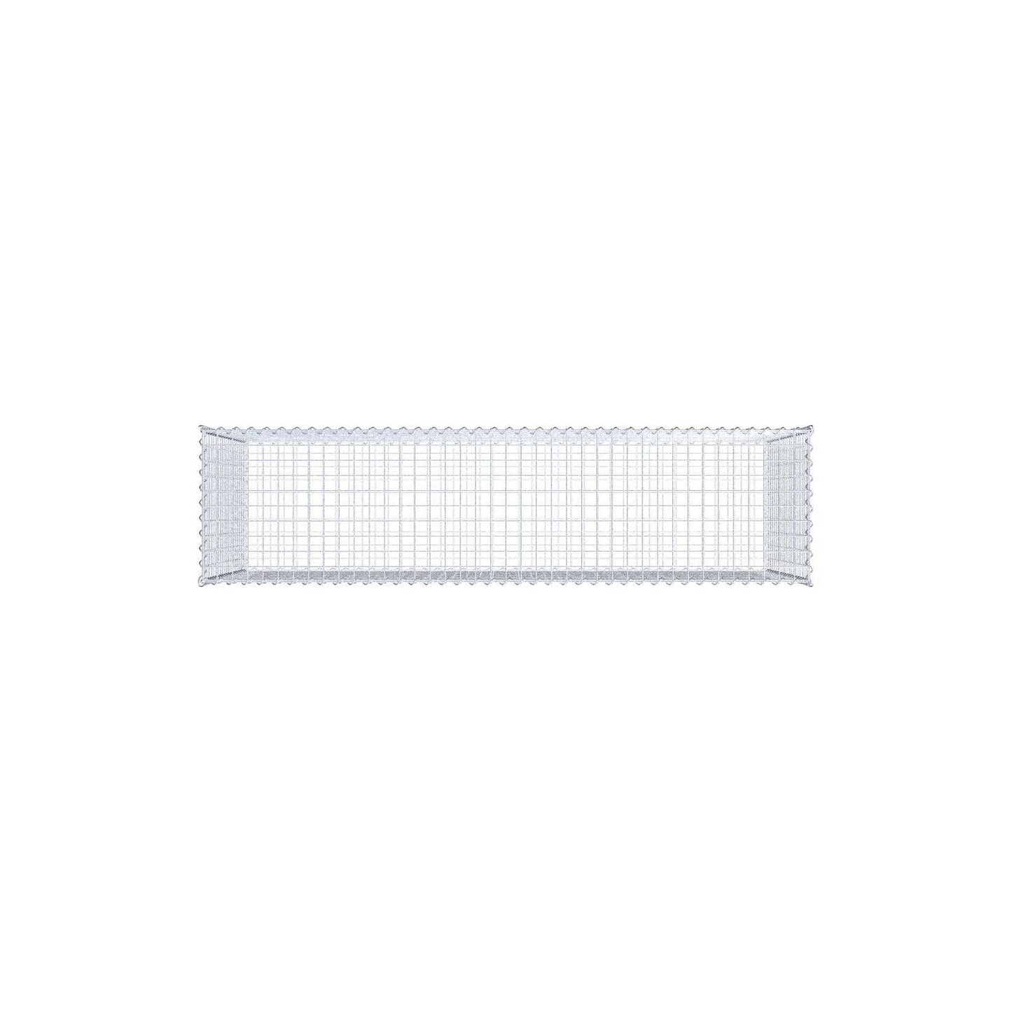 Gabbione 200 cm x 100 cm x 50 cm (L x H x P), maglia 5 cm x 5 cm, spirale