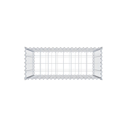 Gabion 100 cm x 90 cm x 40 cm (L x H x D), maskstorlek 10 cm x 10 cm, spiral
