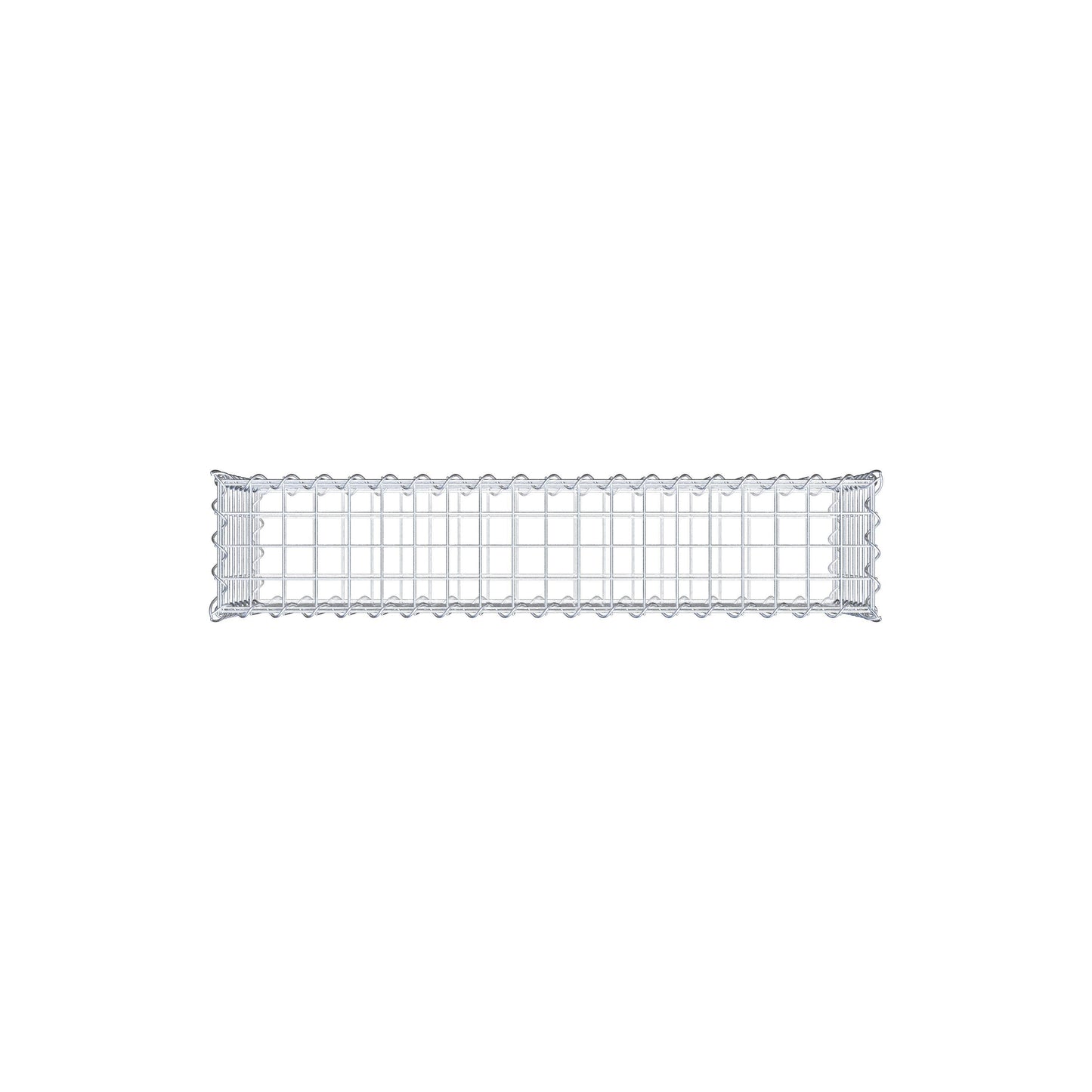 2er Set Gabionen 100 cm x 40 cm x 20 cm (L x H x T), Maschenweite 5 x 5 cm, Spirale