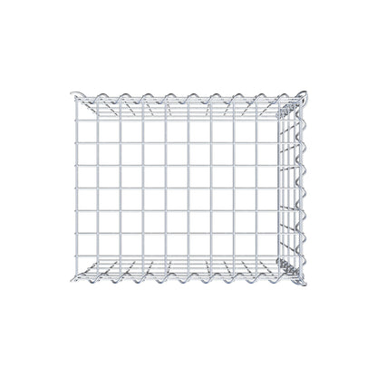 Opvokset gabion type 4 50 cm x 40 cm x 40 cm (L x H x D), maskestørrelse 5 cm x 10 cm, spiral