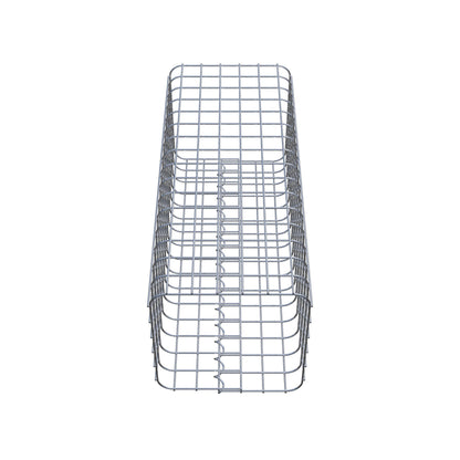 Gabionsøjle firkantet 32 ​​cm x 32 cm, 80 cm højde, MW 5 cm x 5 cm