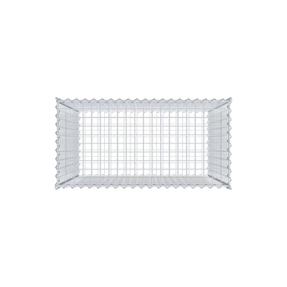 Gabion 100 cm x 100 cm x 50 cm (L x H x D), maskstorlek 5 cm x 5 cm, spiral