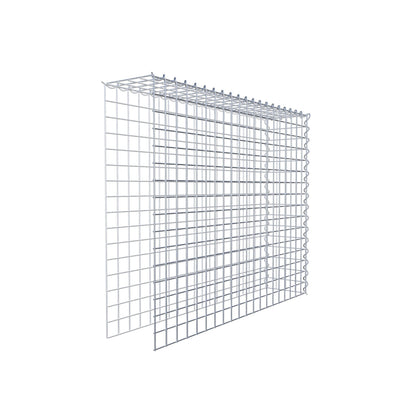 Opvokset gabion type 4 100 cm x 80 cm x 20 cm (L x H x D), maskestørrelse 5 cm x 5 cm, spiral