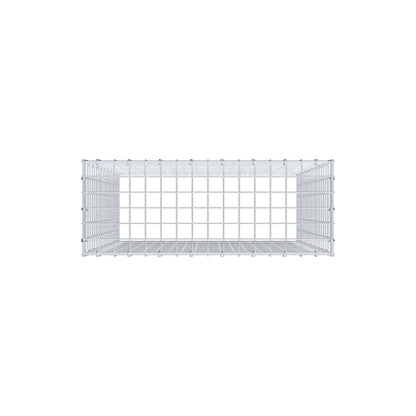 Anbaugabione Typ 3 100 cm x 80 cm x 30 cm (L x H x T), Maschenweite 5 cm x 5 cm, C-Ring