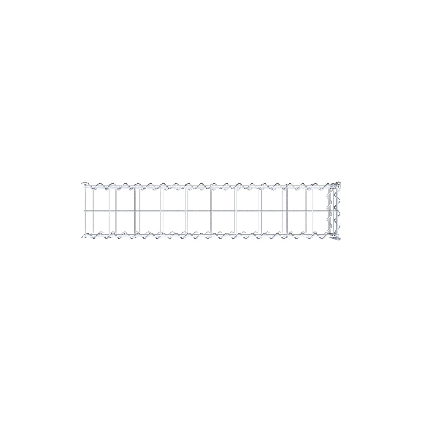 Anbaugabione Typ 2 100 cm x 20 cm x 20 cm (L x H x T), Maschenweite 10 cm x 10 cm, Spirale