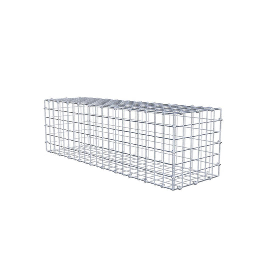 Gabion 100 cm x 30 cm x 30 cm (L x H x D), maskstorlek 5 x 5 cm, spiralring