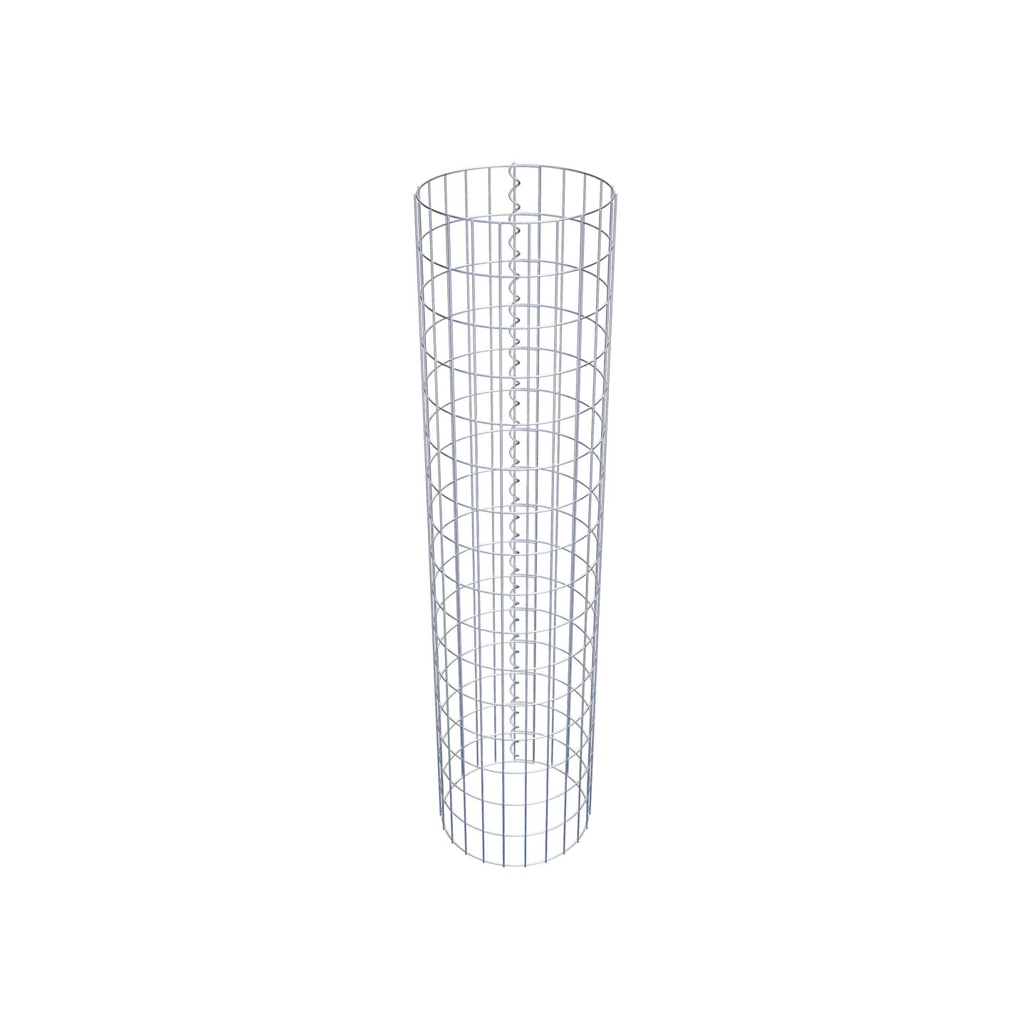 Columna de gaviones redonda 37 cm de diámetro, 160 cm de altura, malla 5 cm x 10 cm