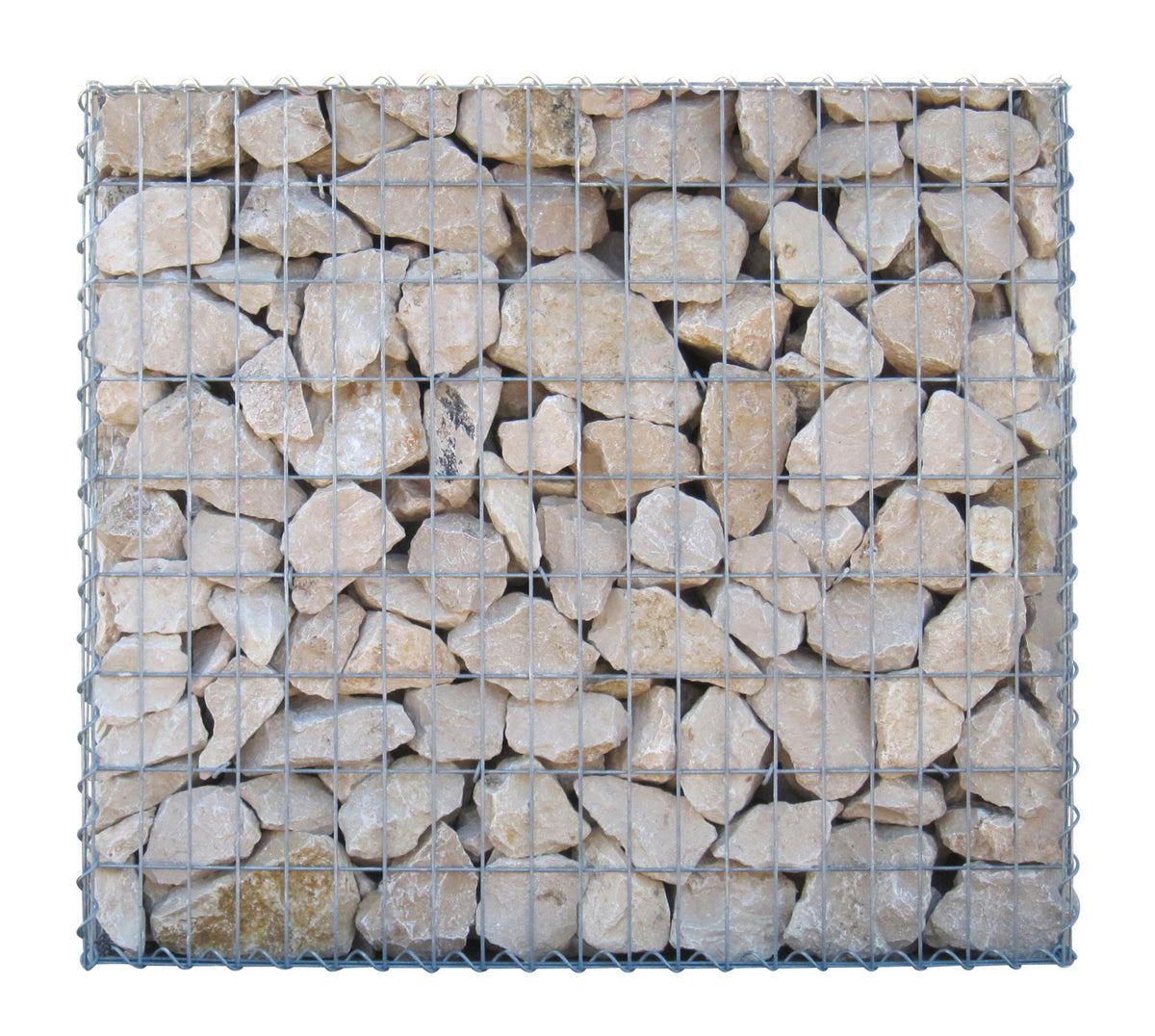 Gabião 100 cm x 90 cm x 30 cm (C x A x P), malhagem 5 cm x 10 cm, espiral