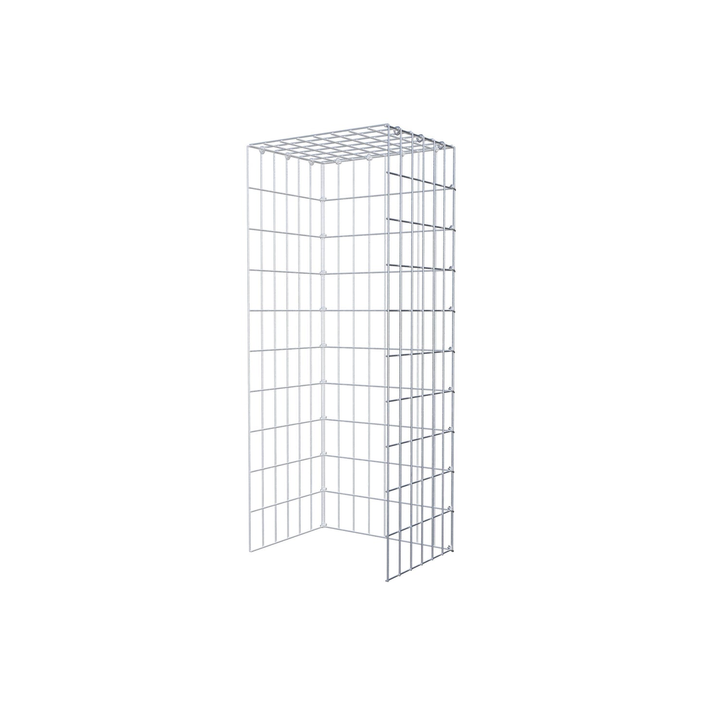 Fourche rapportée type 4 100 cm x 30 cm x 40 cm (L x H x P), mailles 5 cm x 10 cm, anneau en C
