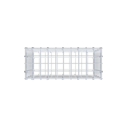 Gabion 50 cm x 40 cm x 20 cm (L x H x D), maskestørrelse 5 cm x 5 cm, C-ring