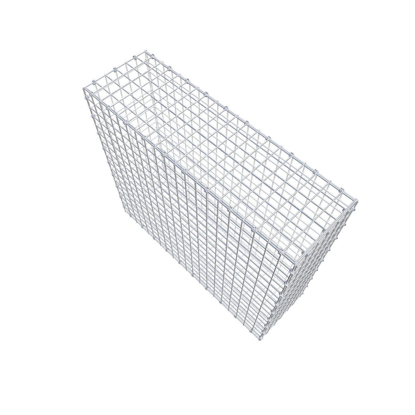 Gabião 100 cm x 90 cm x 30 cm (C x A x P), malhagem 5 x 5 cm, anel espiral