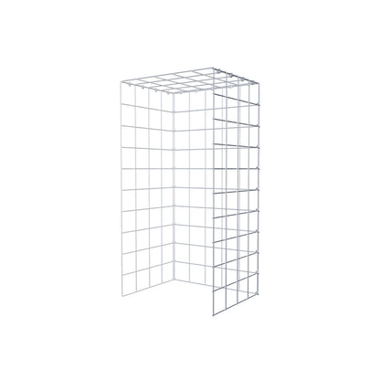 Gabbione aggiuntivo tipo 4 100 cm x 40 cm x 50 cm (L x H x P), maglia 10 cm x 10 cm, anello a C