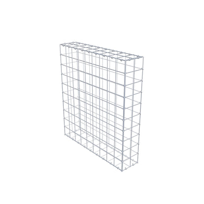 Gabião 100 cm x 90 cm x 20 cm (C x A x P), malhagem 10 cm x 10 cm, anel C
