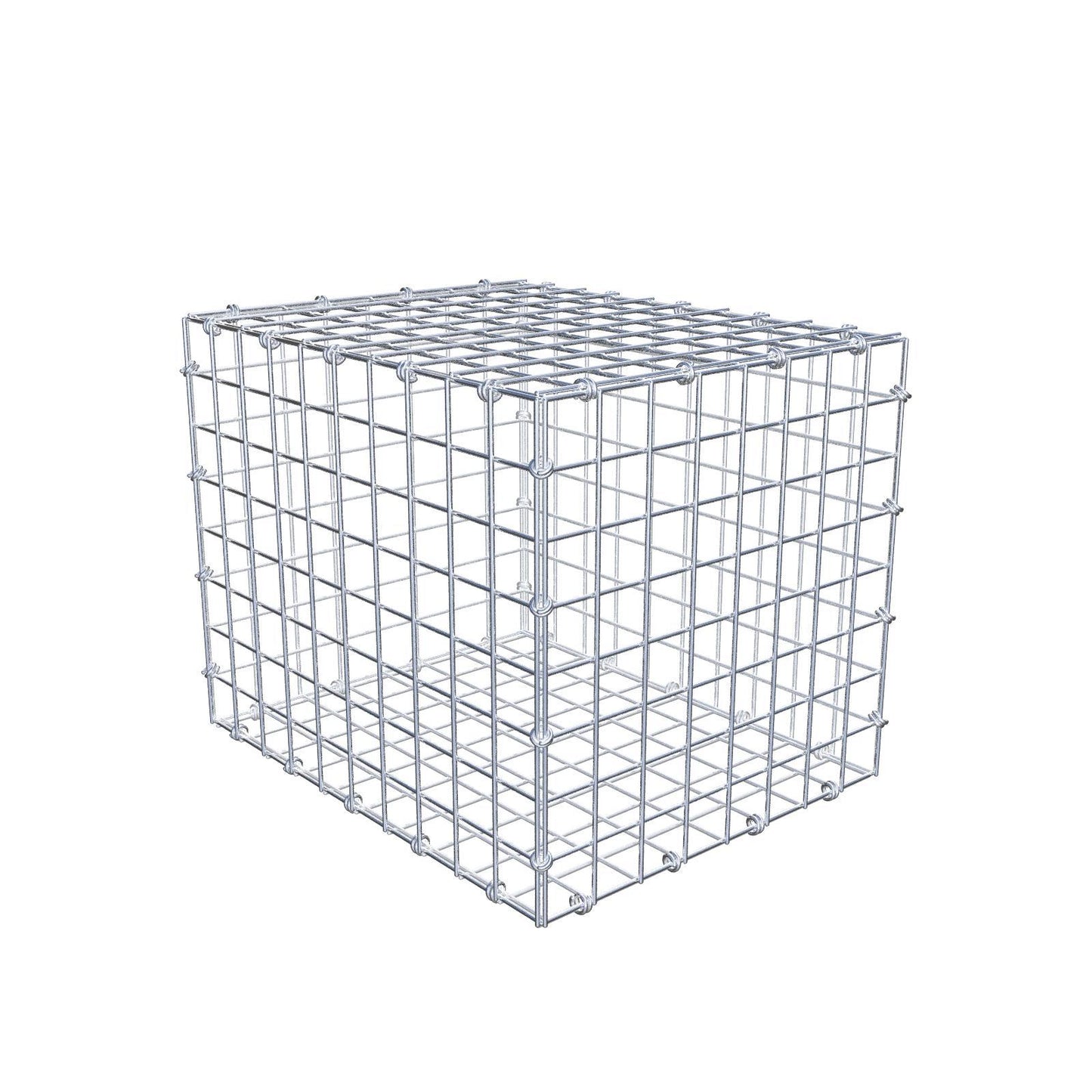 Gabbione 50 cm x 40 cm x 40 cm (L x H x P), maglia 5 x 5 cm, anello a spirale