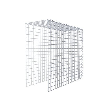 Gabbione aggiuntivo tipo 4 100 cm x 90 cm x 40 cm (L x H x P), dimensione maglia 5 cm x 5 cm, a spirale