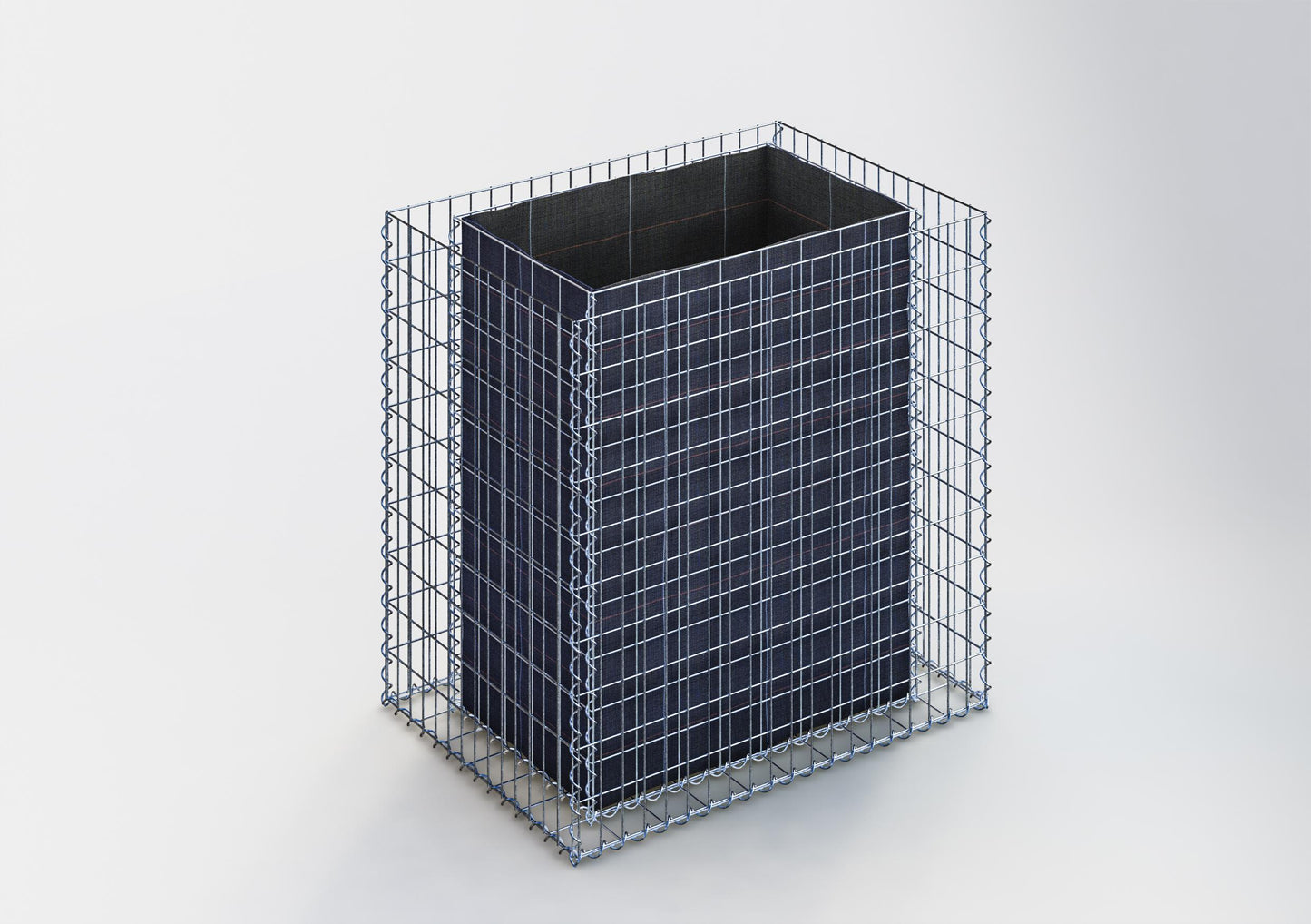 Højbed firkantet 100 cm x 100 cm x 70 cm (L x H x D), maskestørrelse 5 x 10 cm, vægtykkelse 10 cm