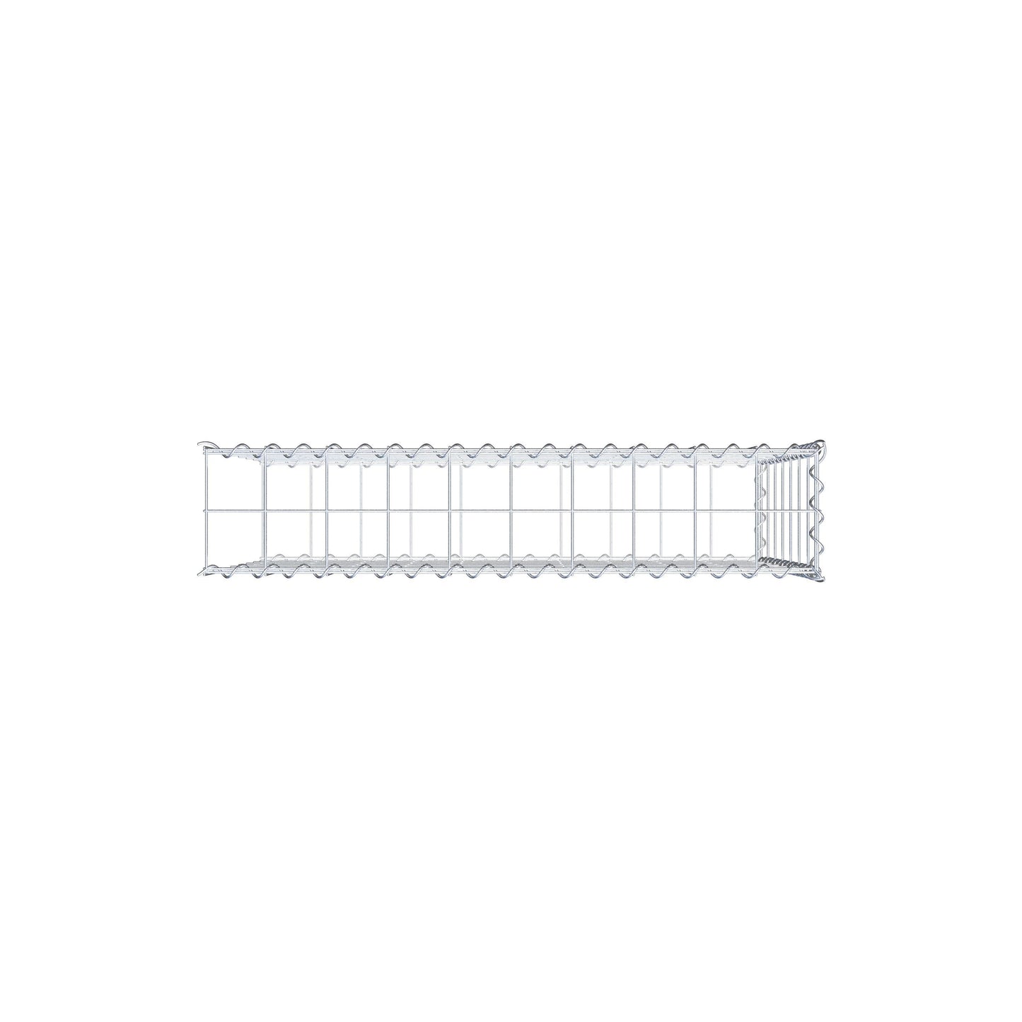 Grown-on gabion type 2 100 cm x 70 cm x 20 cm (L x H x D), mesh size 10 cm x 10 cm, spiral