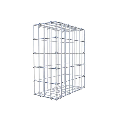 Gabião 50 cm x 40 cm x 20 cm (C x A x P), malhagem 5 cm x 10 cm, anel C