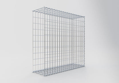 Grown-on gabion type 2 100 cm x 100 cm x 30 cm (L x H x D), mesh size 5 cm x 10 cm, spiral