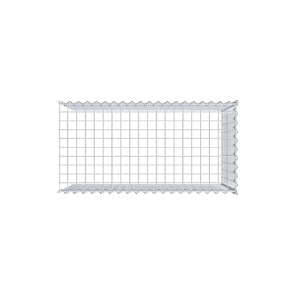 Opvokset gabion type 4 100 cm x 60 cm x 50 cm (L x H x D), maskestørrelse 5 cm x 5 cm, spiral