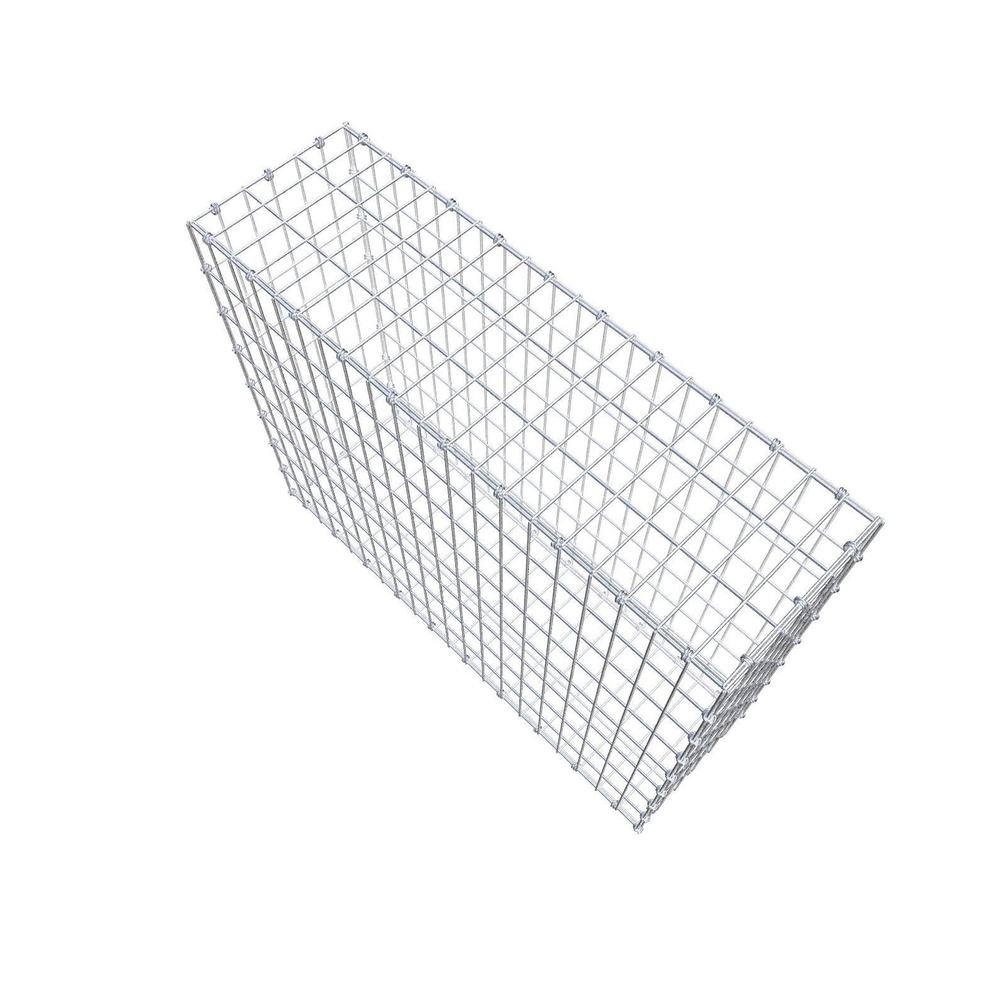 Gabion 100 cm x 80 cm x 30 cm (L x H x P), mailles 5 x 10 cm, anneau en spirale