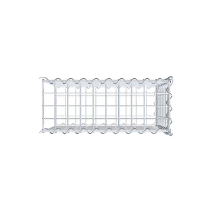 Anbaugabione Typ 2 50 cm x 40 cm x 20 cm (L x H x T), Maschenweite 5 cm x 5 cm, Spirale