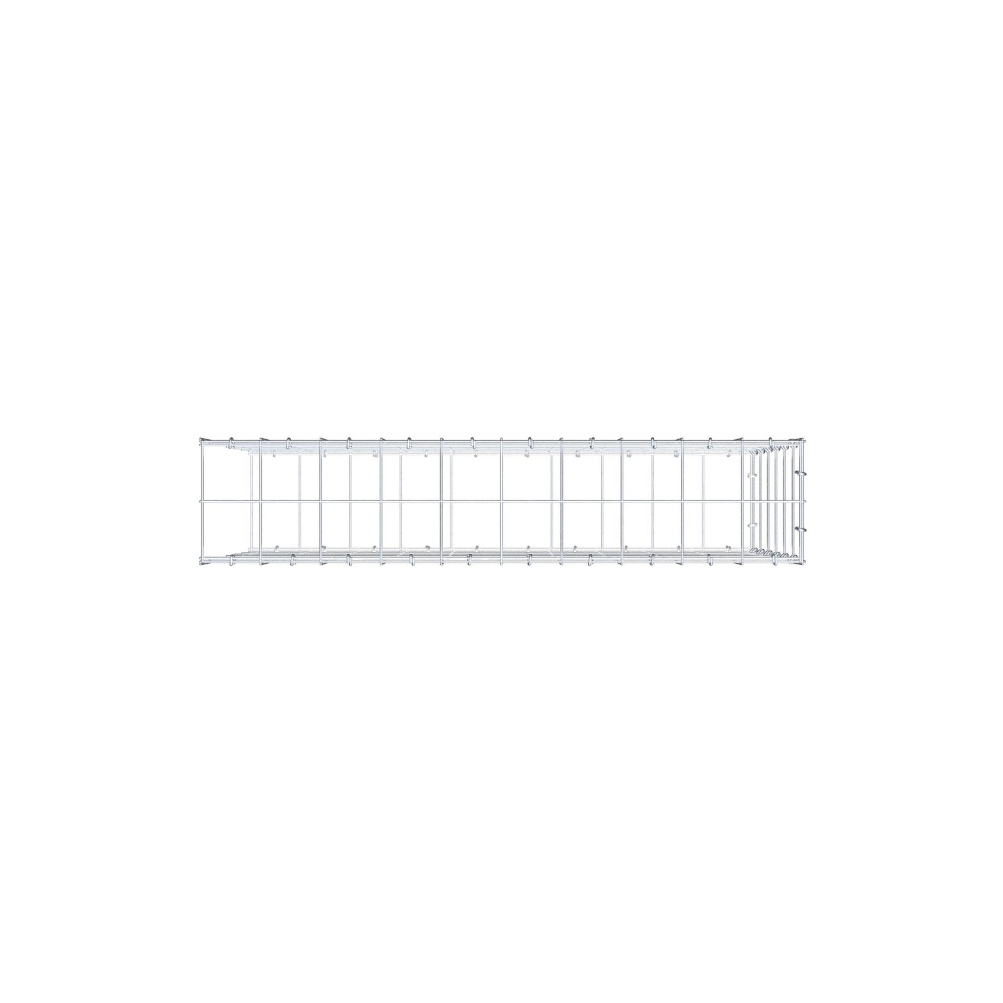 Anbaugabione Typ 2 100 cm x 60 cm x 20 cm (L x H x T), Maschenweite 10 cm x 10 cm, C-Ring