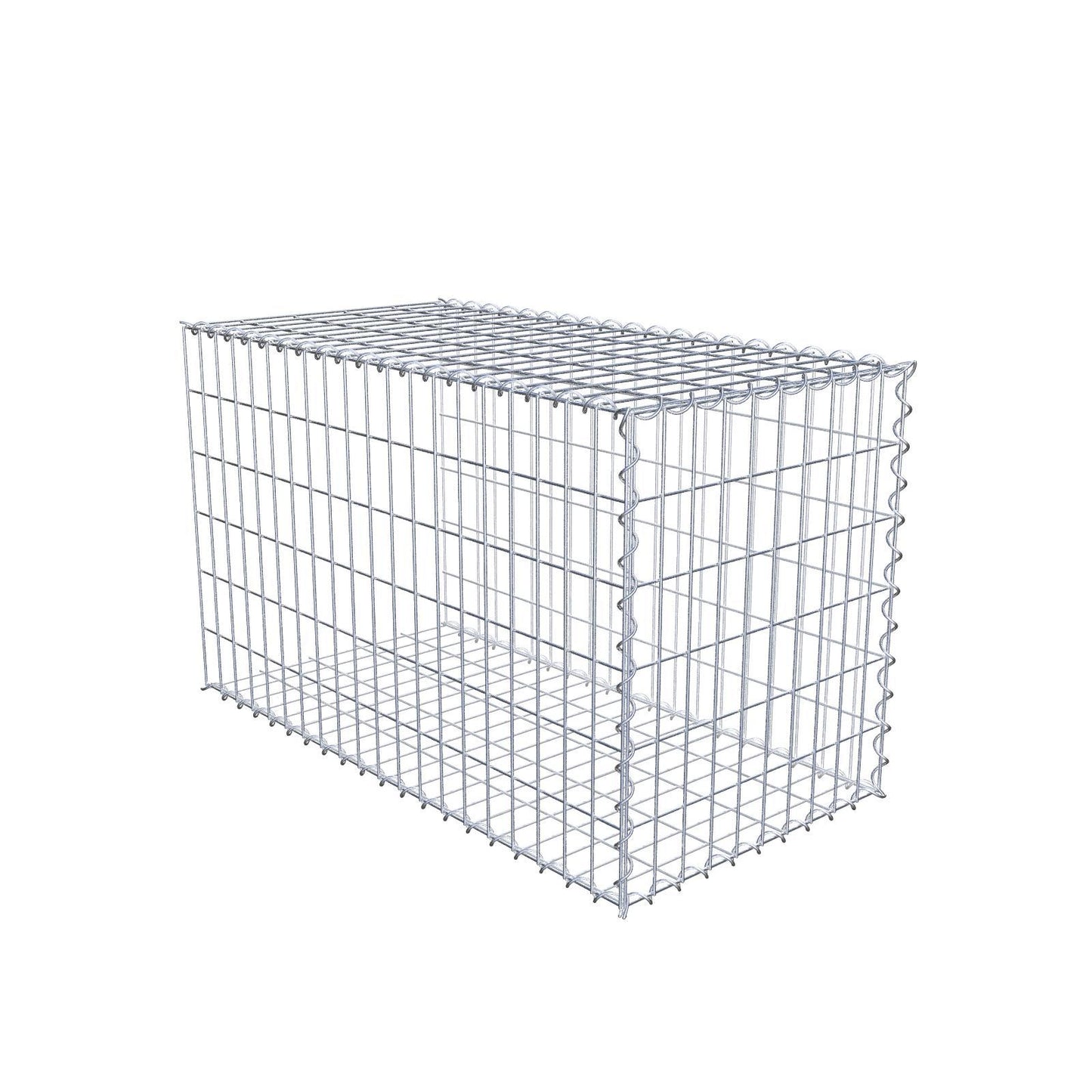 Gabbione aggiuntivo tipo 2 100 cm x 60 cm x 50 cm (L x A x P), maglia 5 cm x 10 cm, spirale