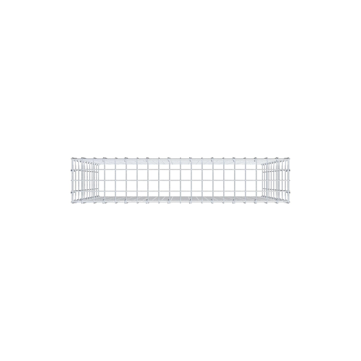 Gabião Tipo 3 100 cm x 100 cm x 20 cm (C x A x P), malhagem 5 cm x 10 cm, anel C