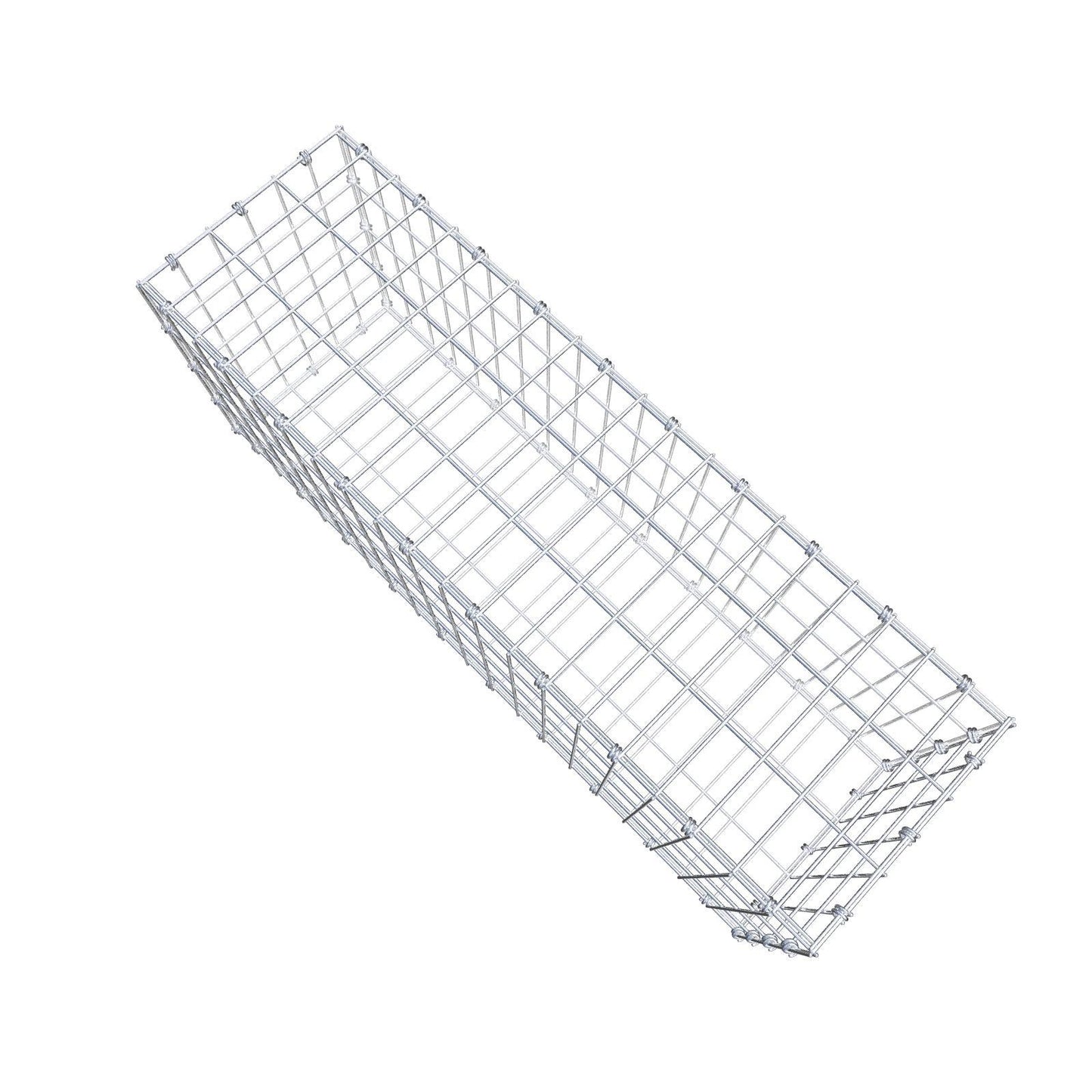 Gabione 100 cm x 40 cm x 30 cm (L x H x T), Maschenweite 5 x 10 cm, Spiralring