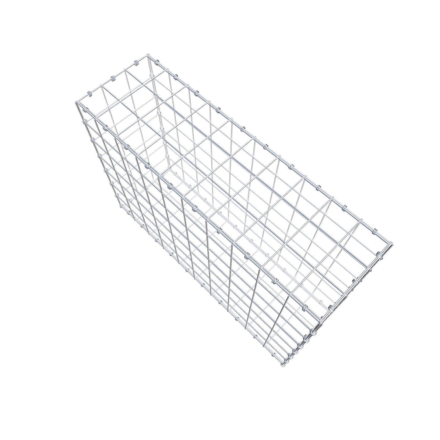 Gabione 100 cm x 70 cm x 30 cm (L x H x T), Maschenweite 10 x 10 cm, Spiralring