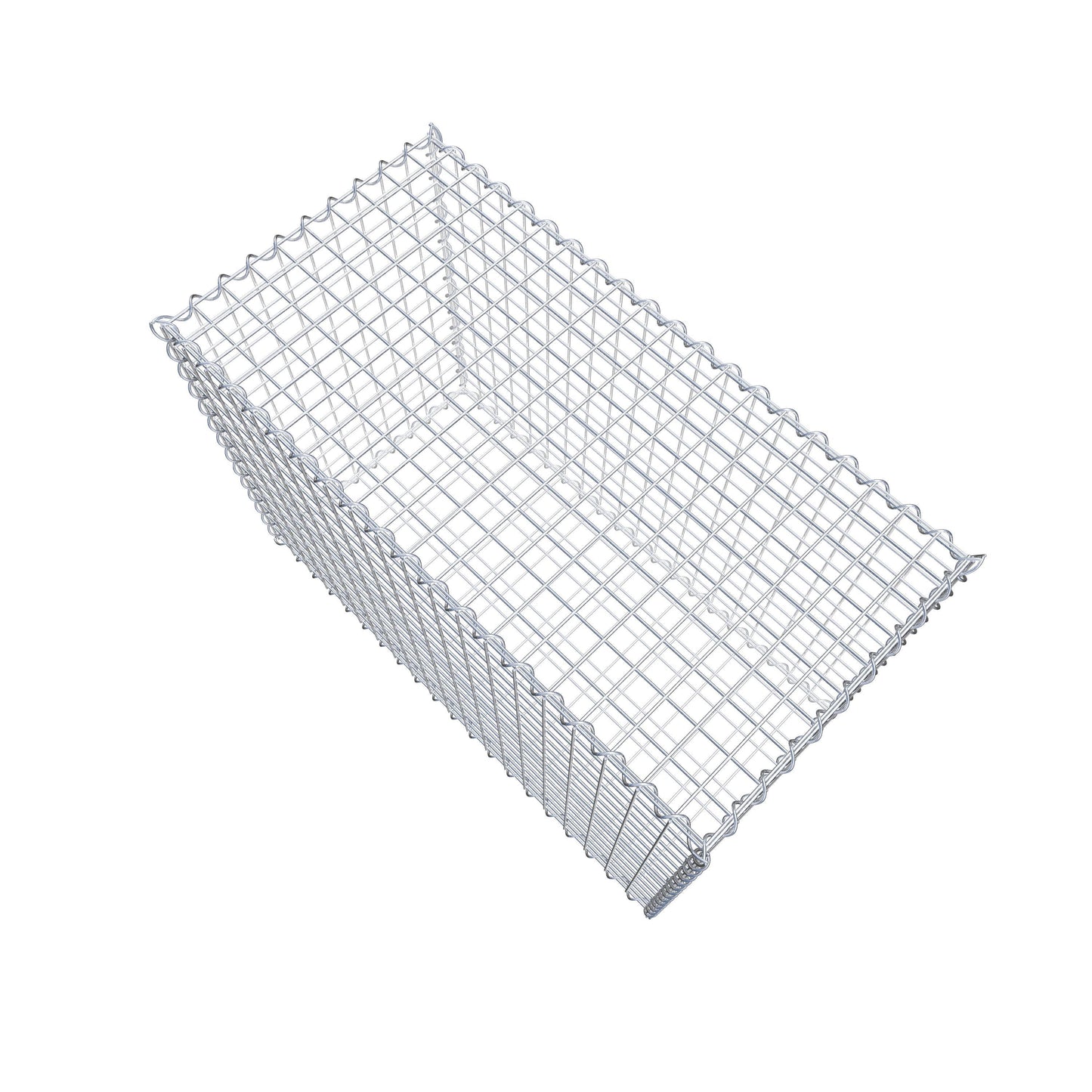 Gavión 100 cm x 70 cm x 50 cm (L x A x P), luz de malla 5 cm x 5 cm, en espiral