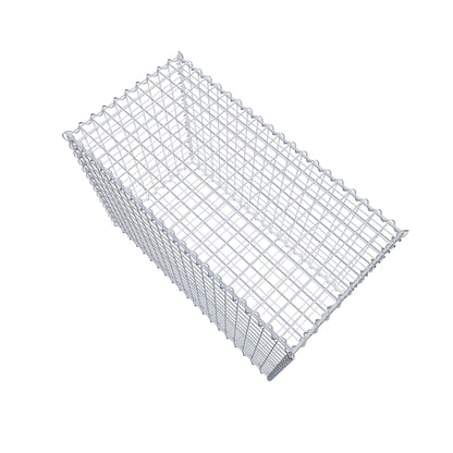 Gavión 100 cm x 70 cm x 50 cm (L x A x P), luz de malla 5 cm x 5 cm, en espiral