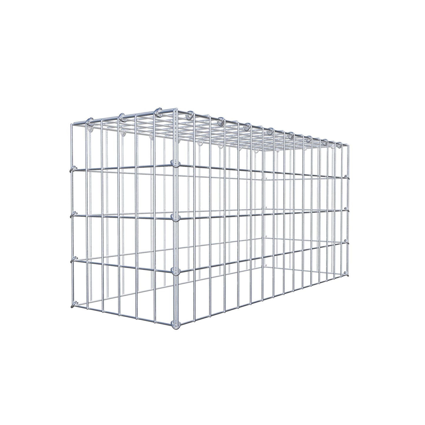 Gabião Tipo 3 80 cm x 40 cm x 30 cm (C x A x P), malhagem 5 cm x 10 cm, anel C