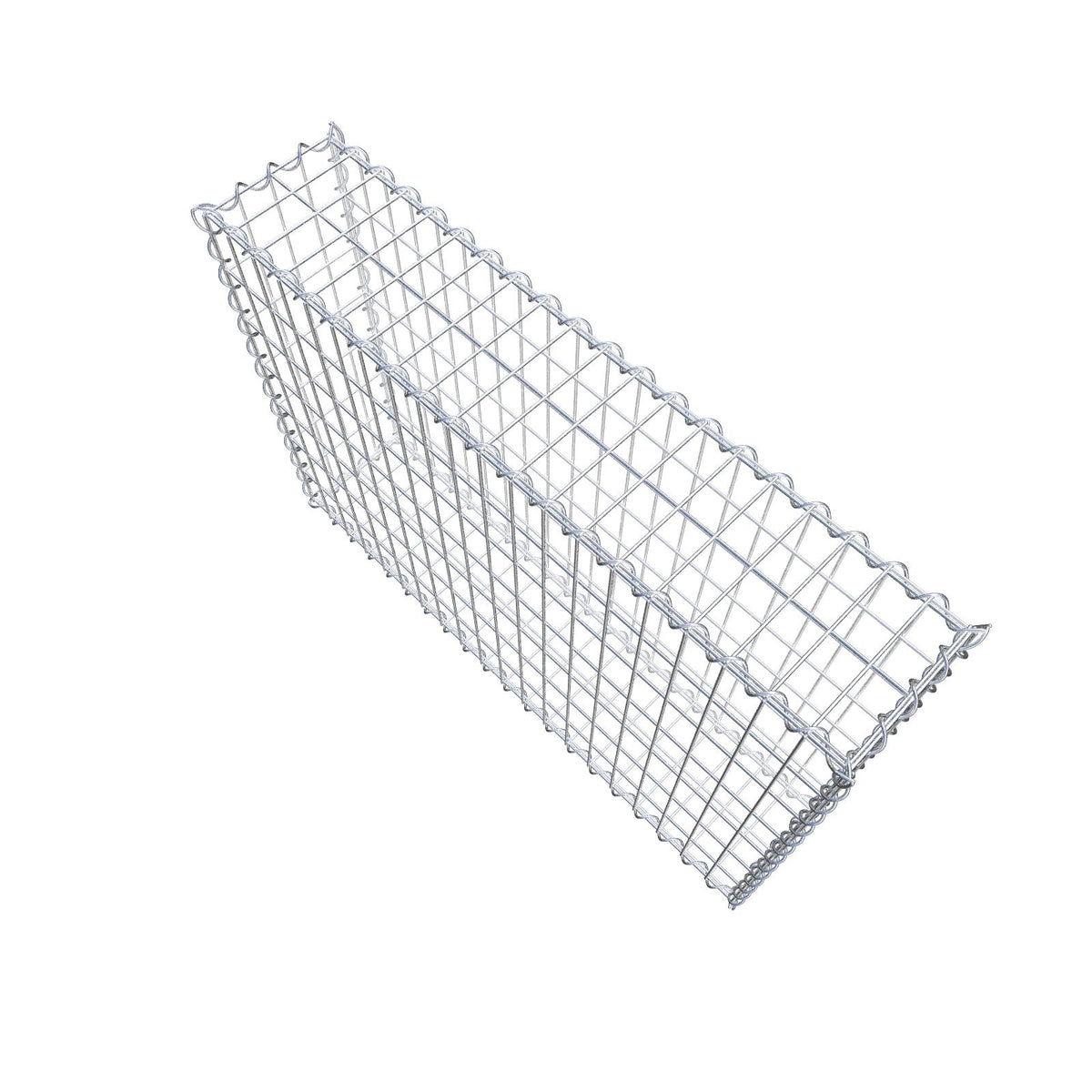 Gabione 100 cm x 70 cm x 20 cm (L x H x T), Maschenweite 5 cm x 10 cm, Spirale