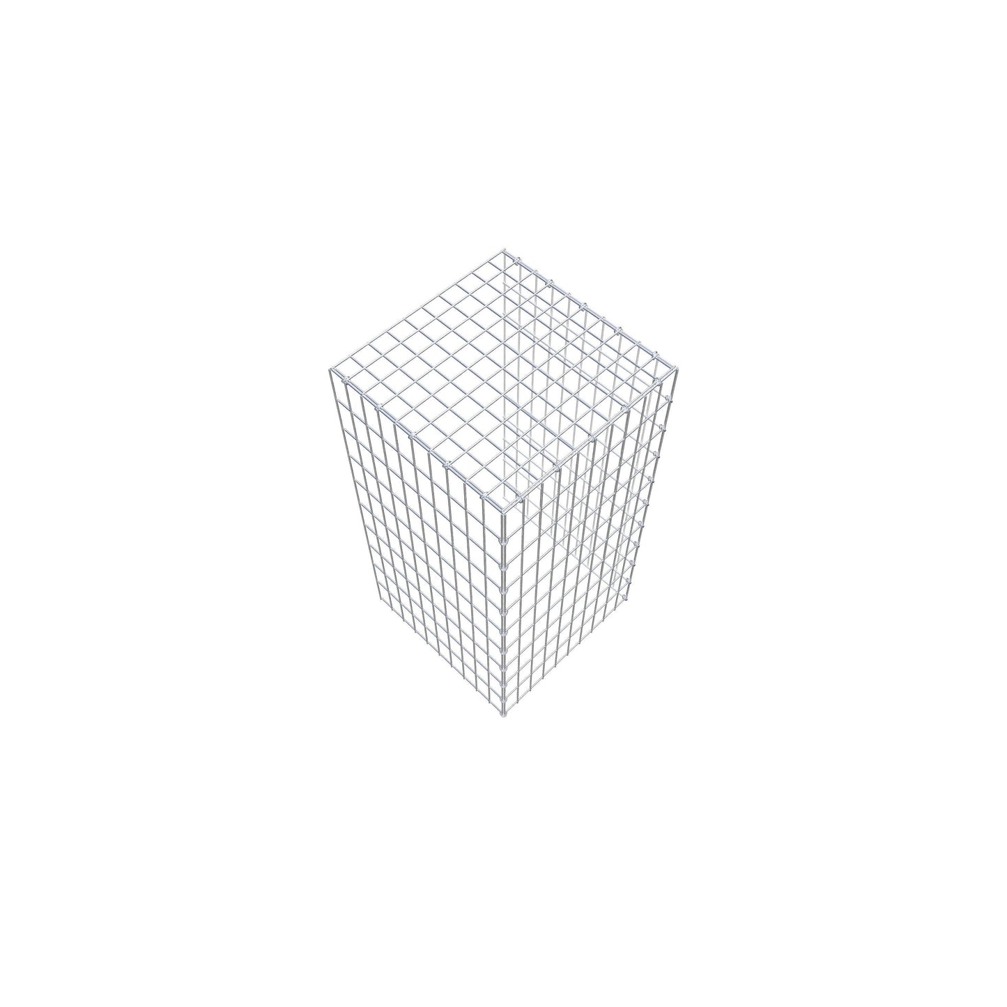 Gabião tipo 4 100 cm x 50 cm x 50 cm (C x A x P), malhagem 5 cm x 10 cm, anel C