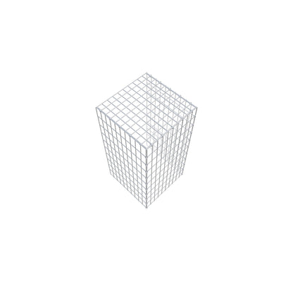 Gabião tipo 4 100 cm x 50 cm x 50 cm (C x A x P), malhagem 5 cm x 10 cm, anel C