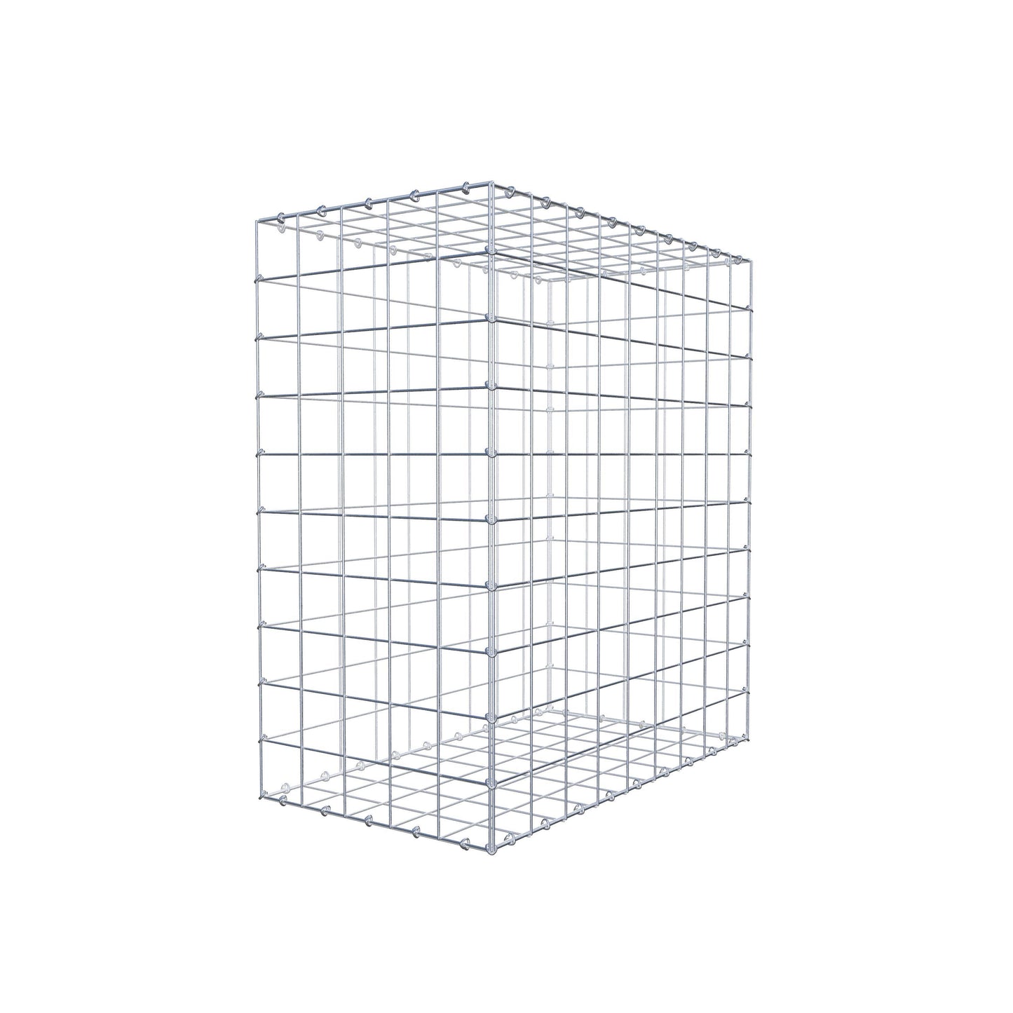 Gavión 100 cm x 90 cm x 50 cm (L x A x P), malla 10 cm x 10 cm, anillo en C