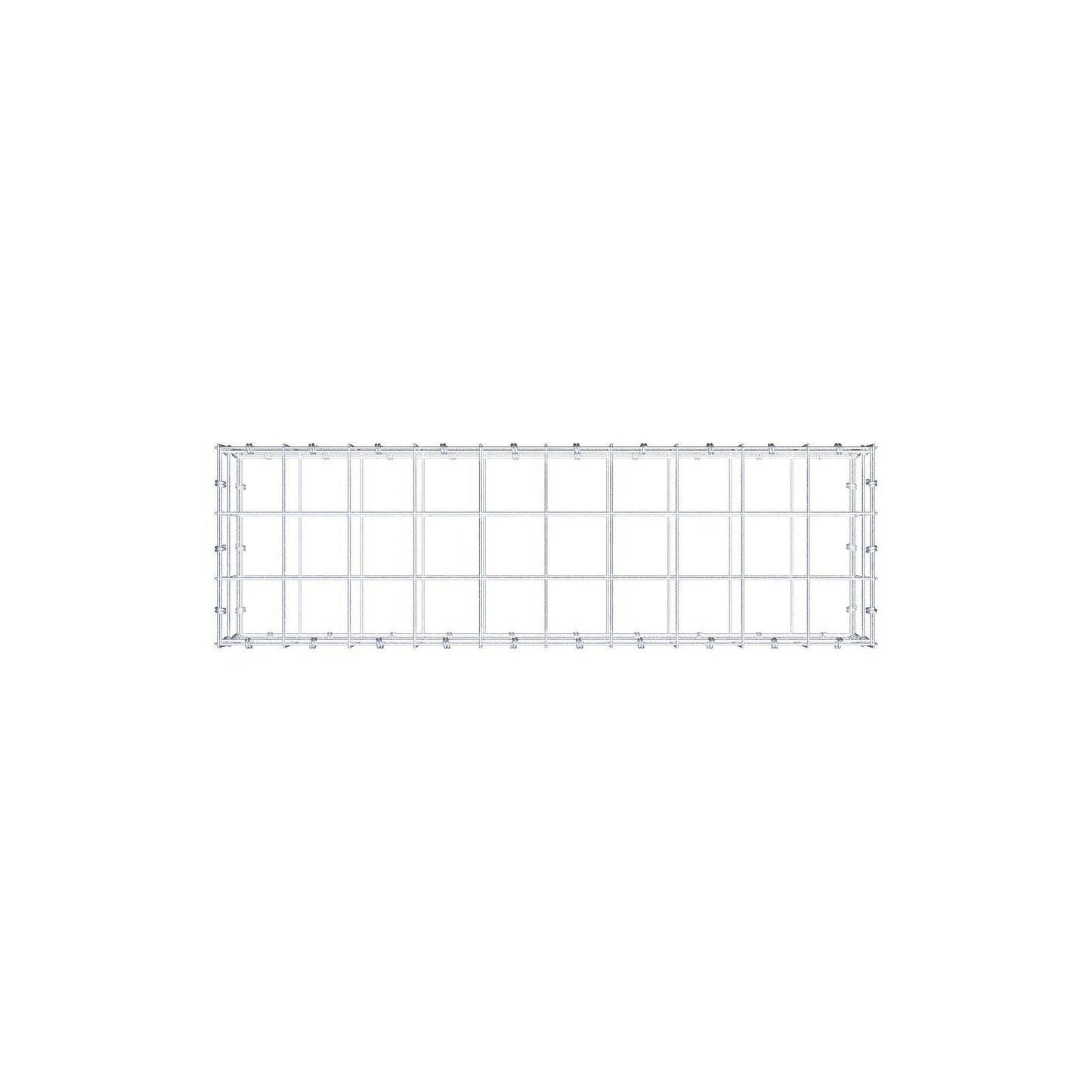 Gabion 100 cm x 20 cm x 30 cm (L x H x D), mesh size 10 x 10 cm, spiral ring