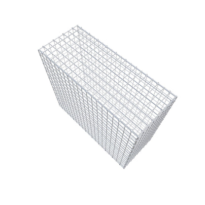 Gavión 100 cm x 90 cm x 40 cm (L x A x P), luz de malla 5 cm x 5 cm, anillo en C