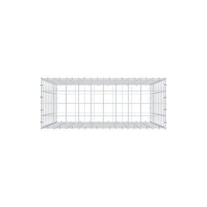 Gabion 100 cm x 100 cm x 40 cm (L x H x D), maskestørrelse 10 cm x 10 cm, C-ring