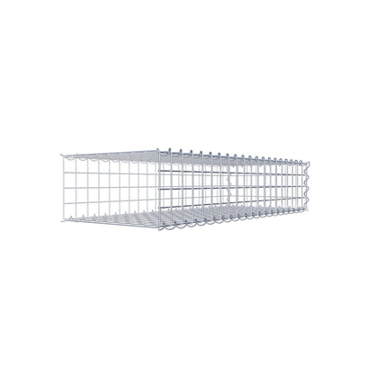 Extra gabion typ 2 100 cm x 20 cm x 40 cm (L x H x D), maskstorlek 5 cm x 5 cm, spiral