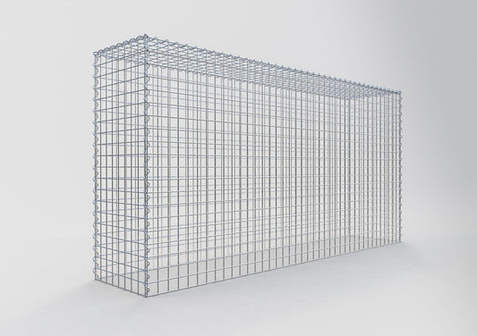 Grown-on gabion type 3 200 cm x 100 cm x 40 cm (L x H x D), mesh size 5 cm x 5 cm, spiral