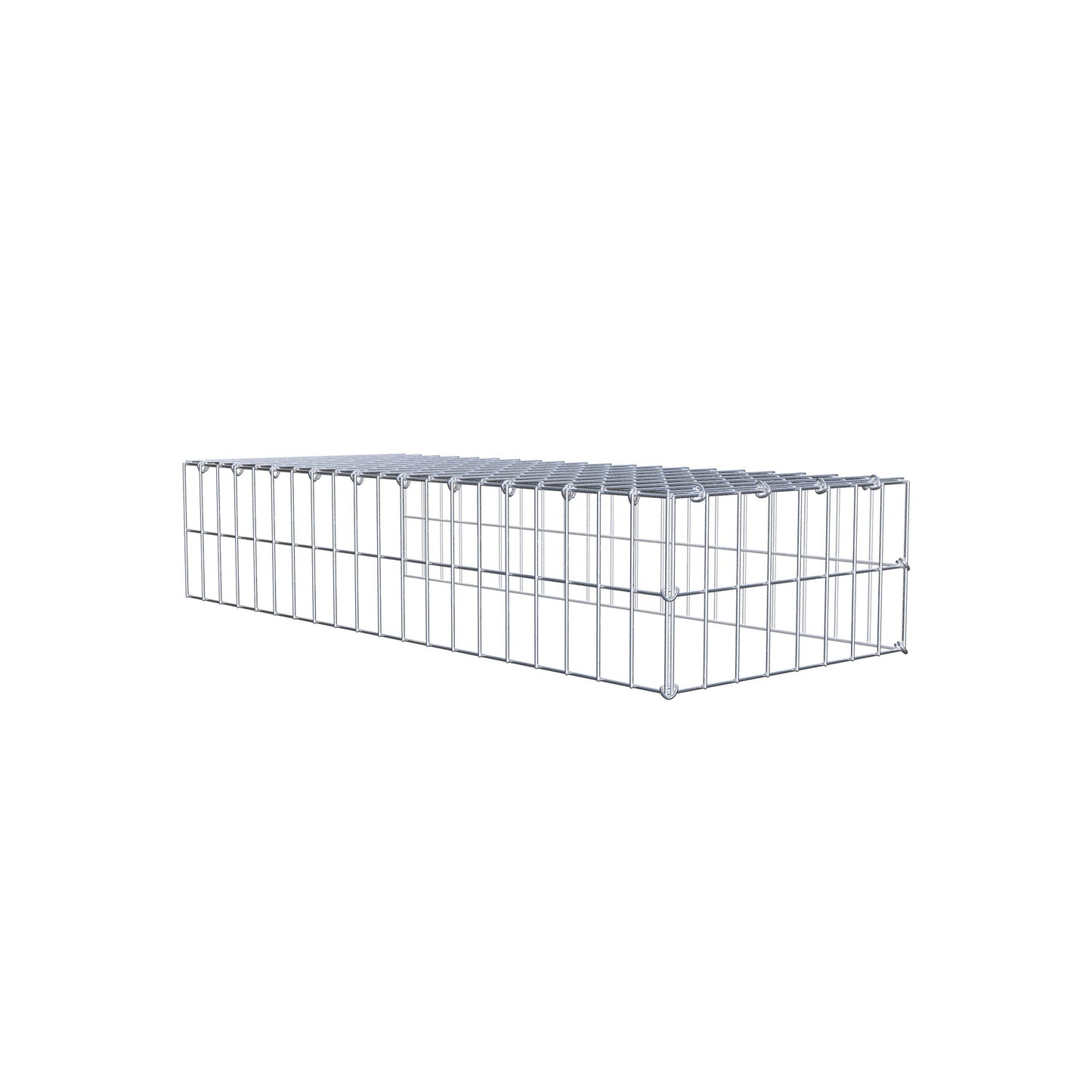 Gabião Tipo 4 100 cm x 20 cm x 40 cm (C x A x P), malhagem 5 cm x 10 cm, anel C