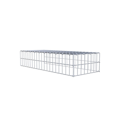 Gabião Tipo 4 100 cm x 20 cm x 40 cm (C x A x P), malhagem 5 cm x 10 cm, anel C