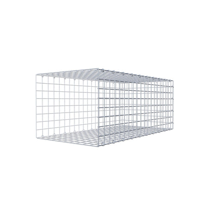 Monteret gabion type 2 100 cm x 40 cm x 50 cm (L x H x D), maskestørrelse 5 cm x 5 cm, C-ring