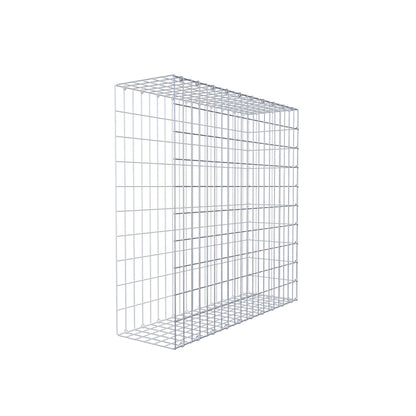 Monteret gabion type 2 100 cm x 100 cm x 30 cm, maskestørrelse 5 cm x 10 cm, C-ring