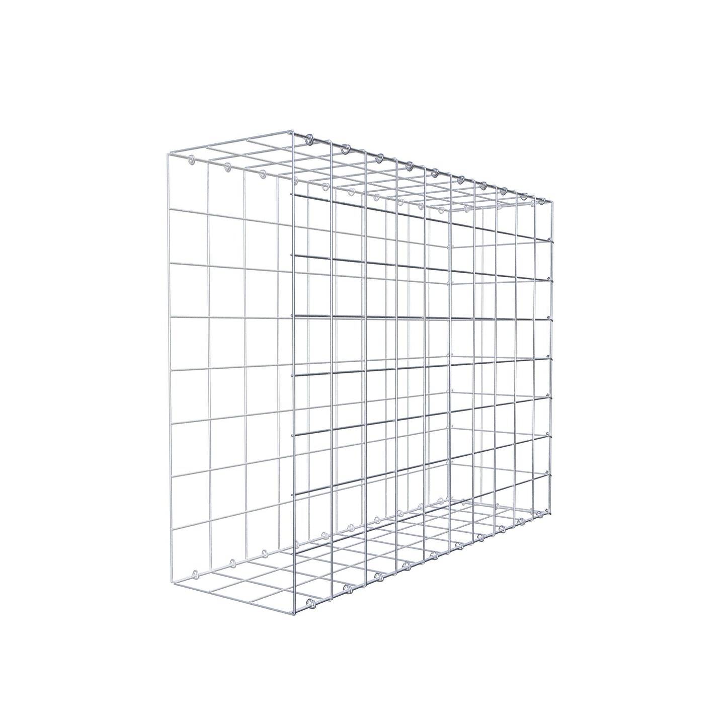 Anbaugabione Typ 2 100 cm x 80 cm x 30 cm (L x H x T), Maschenweite 10 cm x 10 cm, C-Ring