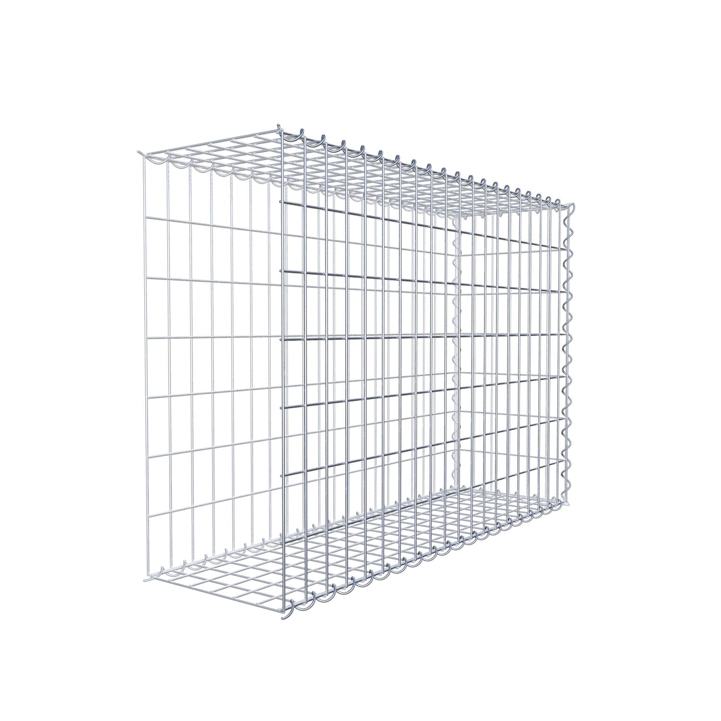 Anbaugabione Typ 2 100 cm x 70 cm x 30 cm (L x H x T), Maschenweite 5 cm x 10 cm, Spirale